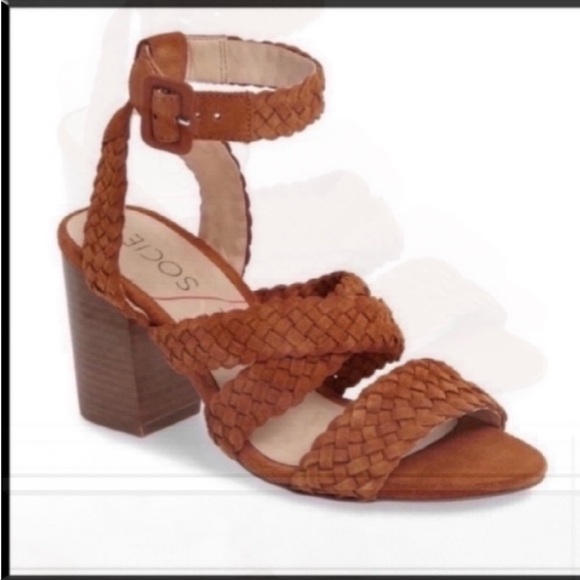 Sole Society Eveline Chestnut Heel Beach Vacation
size 8 braided - Picture 8 of 8